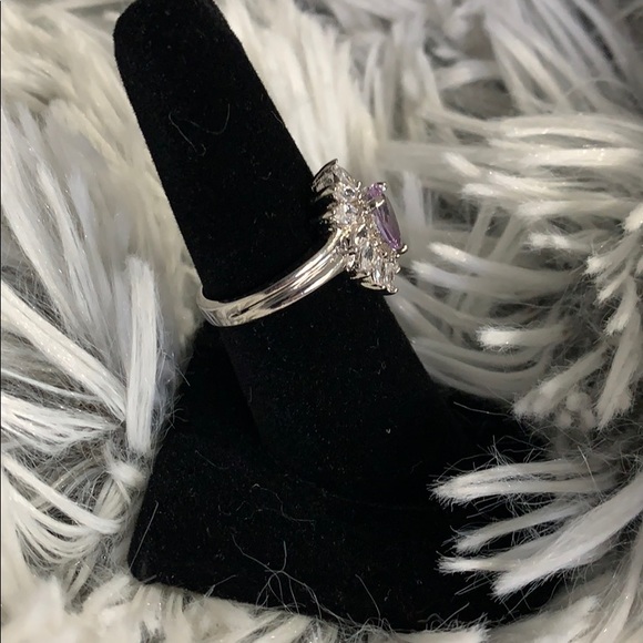 Silver Ring w Stones - Picture 3 of 7